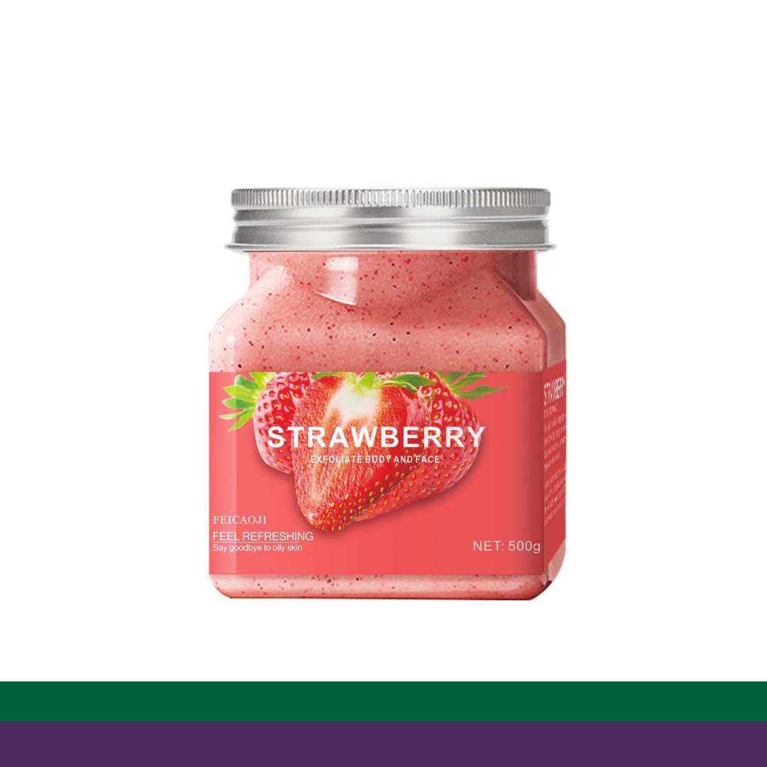 6 strawberry face and body scrub