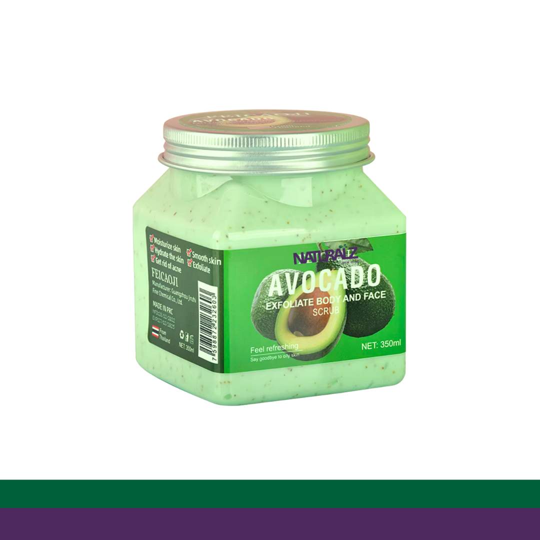 6 avocado fruit scrub
